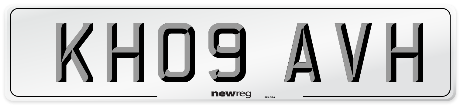 KH09 AVH Number Plate from New Reg